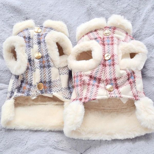 Vêtements de vêtements pour chiens Automne et hiver Velvet chauffant Vente remorquable Veste en peluche