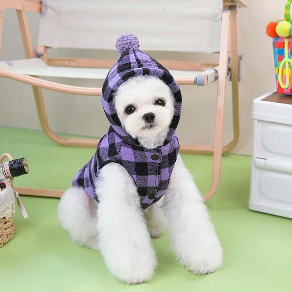 Ropa para perros Ropa Abrigo Chaqueta con capucha Traje de invierno Gato Cachorro Ropa Yorkshire Schnauzer Poodle Shith Tzu Pomeranian