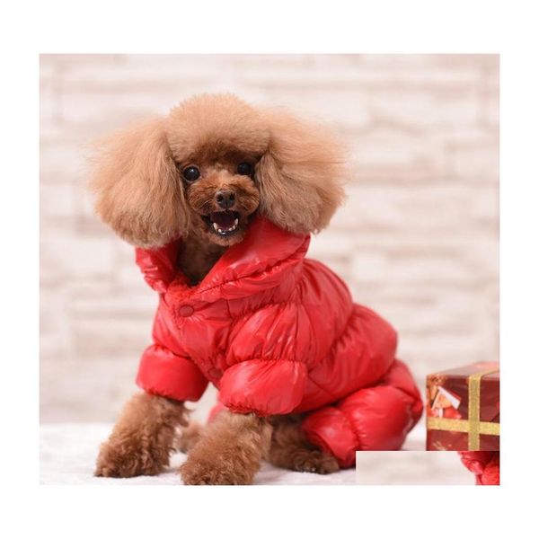 Chien Vêtements Vêtements Doudoune Automne Hiver Petit Espace Pour Animaux De Compagnie Coton Barbe À Papa Couleur Fourleg Manteau Drop Delivery Maison Jardin Fournitures Dhlxh