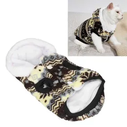 Vêtements pour chien en bas parkas costume de compagnie veste à capuche en peluche à sweat à sweat à chat léger doux doux pour petit
