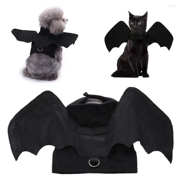 Ropa para perros Ropa Vestir Accesorios Halloween Navidad Mascota Batsuit Montar Cachorro Fancy Cat Transfiguración Ropa K5E0