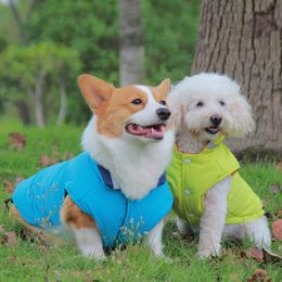 Chien Vêtements Vêtements Pour Grands Chiens Hiver Chaud Grand Chien Manteau Imperméable Réversible Pet Gilet Veste Bouledogue Golden Retriever Labrador Vêtements RL03