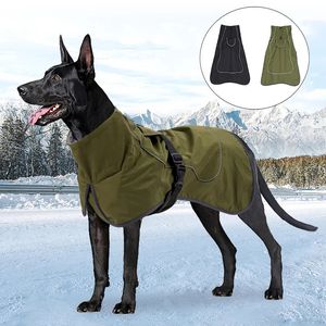 Vêtements de chien vêtements pour grands chiens hiver chaud grand gilet veste imperméable manteau pour animaux de compagnie Greyhound Doberman moyen 231122
