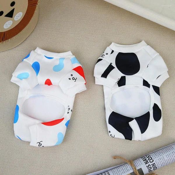 Ropa de ropa para perros para pequeños perros medianos pijamas de mascotas lindos monstruos impresos gatos interiores