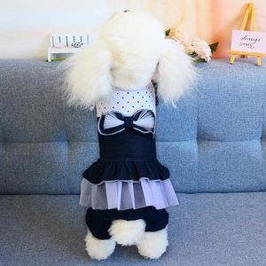 Vêtements pour chiens vêtements pour printemps et été coton jupe originale maille princesse bulle Pet Denim Cool Chihuahua robe