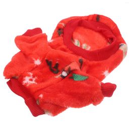 Abbigliamento per cani Abbigliamento Divertente Abbigliamento per animali domestici Costume natalizio per cani in pile di corallo Decorativo per feste