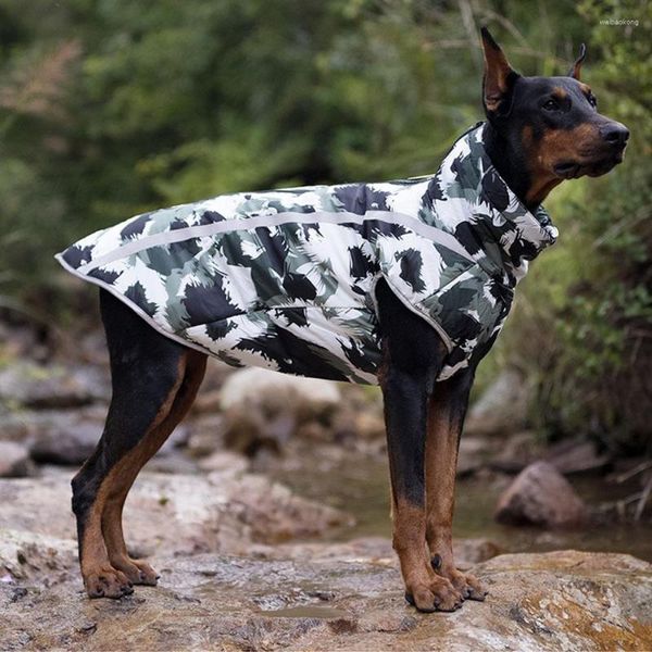 Roupas de vestuário para cães Pet Down Jacket Pequeno Grande Casaco Impermeável Colete Quente Inverno