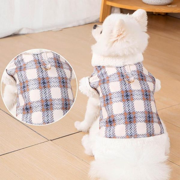 Vêtements pour chiens vêtements Super chaud Plus velours peut gilet de Traction pour petit moyen grand Teddy chiot chat manteau accessoires pour animaux de compagnie