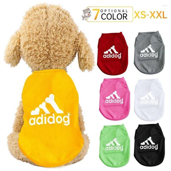 Chien Vêtements Vêtements T-Shirt Pour Chiens Gilet Hoodies Petit Moyen Grand Grand Sport Style Pet Été