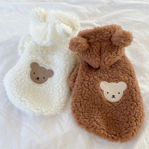 Vêtements de vêtements pour chiens Teddy York Charbeau Cat Petit bébé automne et hiver Transfiguration de l'ours mignon