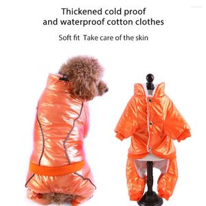 Hondenkleding Kleding Warm winter jumpsuit voor kleine honden waterdichte huisdierjas reflecterende sneeuw overalls