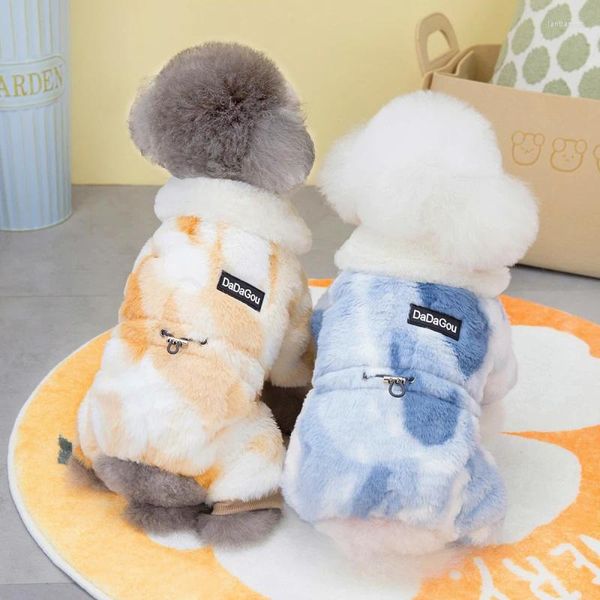 Ropa de vestimenta de perros invierno pequeños japoneses monstruos gruesos y cálidos atuendos de pelaje de mascotas Poodle Pomeranian Bichon Schnauzer Clothing xs