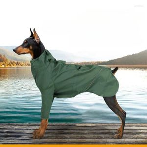 Vêtements de vêtements pour chiens avec trous de traction vestes de sous-machine réfléchissantes imperméables coupe-vent chiens de grande et moyenne taille automne hiver
