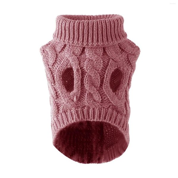 Vêtements pour chiens manteau mode pull hiver chaud pull doux automne tricoté fournitures pour animaux de compagnie pull élastique chat chiot col roulé