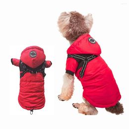 Ropa para perros Abrigo Ropa para mascotas Tracción Uno Impermeable y cálido Fighting Teddy Down Otoño Invierno CN (Origen)