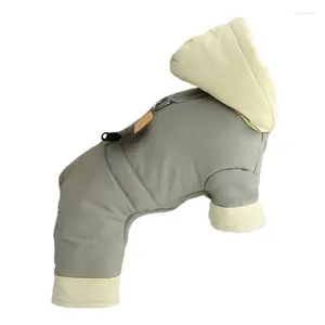 Vêtements pour chiens Manteau pour temps froid Coupe-vent Vêtements d'hiver chauds Vêtements pour animaux de compagnie à la mode avec anneau en D pour doux