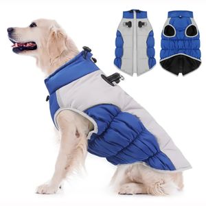 Hondenkleding Koude weerjassen met ingebouwd harnas Waterdicht Winddicht Sneeuwjack Kleding Rits 231113