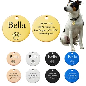 Collier de vêtements pour chiens Adresse ID TAGS Personnalisés pour chiens chats avec des accessoires de médaille personnalisables de gravure gratuite