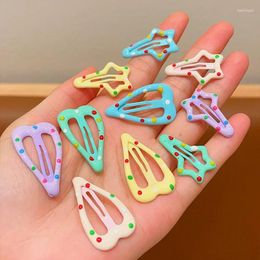 Vêtements de chien Clips de cheveux pour animaux de compagnie colorés en métal Hairgrip enfants Snap épingles à cheveux chat Mini Barrettes accessoires