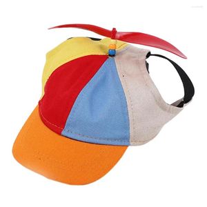 Ropa de perro cómoda sombrero de mascotas con hélice adorable sombreros coloridos béisbol transpirable a prueba de sol para la diversión al aire libre de verano