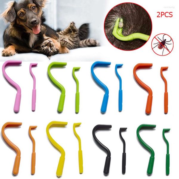 Vêtements pour chiens, outil pratique pour enlever les tiques, crochet de toilettage créatif, produits durables pour animaux de compagnie, accessoires anti-puces