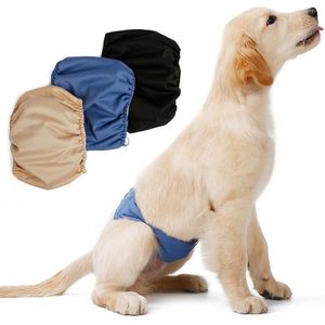 Vêtements pour chiens sous-vêtements pour chiens pratiques couches pour animaux de compagnie réutilisables pantalons bande élastique doux à la peau culotte sanitaire pour hommes