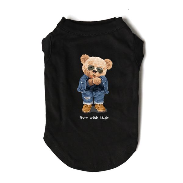 Ropa para perros Moda fresca Nacido con estilo Camiseta Verano Pequeño Cachorro mediano Chihuahua Yorkie Frenchie Ropa Calidad para mascotas Camiseta Chaleco 230619