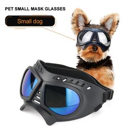 Vêtements pour chiens Cool lunettes pour animaux de compagnie lunettes de soleil Anti UV lunettes de soleil Protection des yeux imperméable coupe-vent fournitures 230704