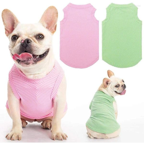 Ropa para perros Camisa de enfriamiento Suave Transpirable Instantáneo T Shirts Ropa de verano Chaleco Absorba agua y evapore rápidamente para perros Gatos Cachorro