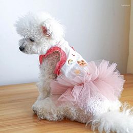 Robes de costume de vêtements pour chiens Vêtements de vêtements mignons tenues de petits animaux pour les filles pour filles chiens