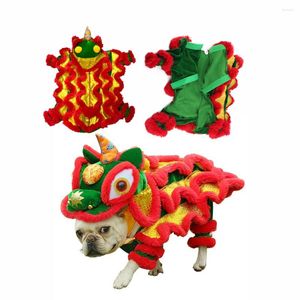 Ropa de perro vestuario de león ropa dragón dragón critmas festival festival fiesta de la fiesta accesorios de mascotas accesorios divertidos