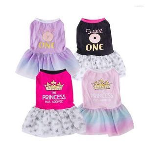 Vêtements pour chiens Robes en coton pour petits chiens Hondenkleding Strap Sukienka Dla Yorka Yorkie Chihuahua Pug Dress Puppy Princess Wedding