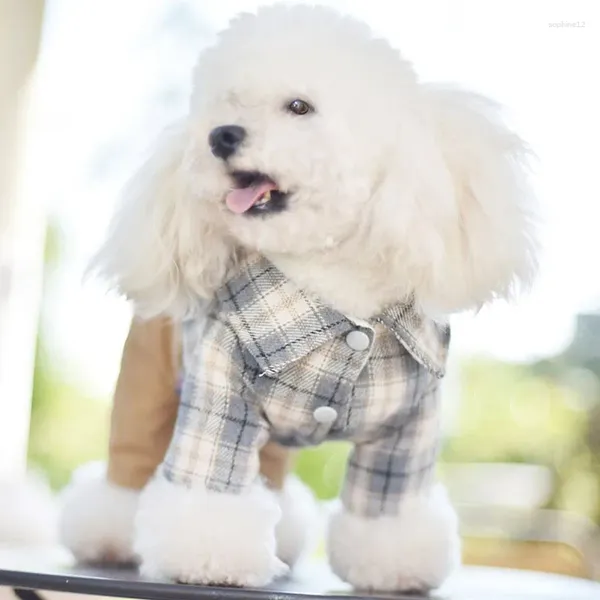 Vêtements pour chiens Vêtements rembourrés en coton pour chiens et chats Big Pocket Pleator Sheatrs Teddy Schnauzer Pantalon à quatre jambes hivernaux