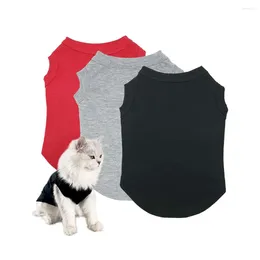 Vêtements pour chiens chemises simples en coton vêtements vierges chiot