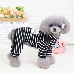 Hondenkleding katoen slaapkleding pyjama jumpsuit overalls kleine kleren chihuahua poodle pomeraniaanse bichon maltese huisdier kleding pyjama