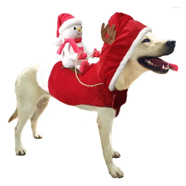 Algodón de vestimenta de perros con ropa siamese Pet Clothing Style Christmas Rower Red Animal Traje de una pieza.