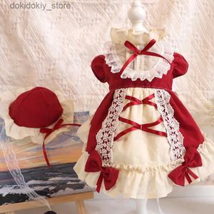 Hondenkleding Court Do Dress Handmade Dos Rok 2023 Cat Lolita Lace Jurken Aangepast Model Pet Portret Photoraphy Do Kleding Clothin L49