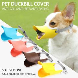 Couvercle de vêtements pour chiens Couvre en nylon réglable Silicone de canard de canard conception de bouche respirante