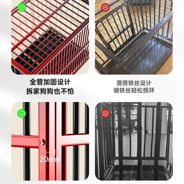 Caisse de vêtements pour chiens moyen grand intérieur avec toilette border collie cage animal petit golden retriever chenil spécial