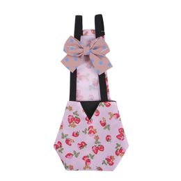 Hondenkleding creatief kip jumpsuit leuke boog halter protector veerhouder voor pluimvee schattige kip jumpsuitdog