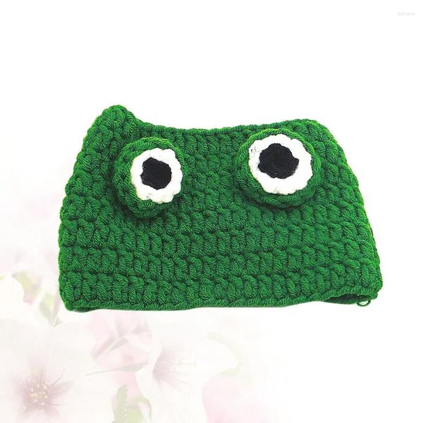 Appareils pour chiens créatif beaux chapeau en forme de chapeau à main pour chats chiens vert (S 22-24 chat)