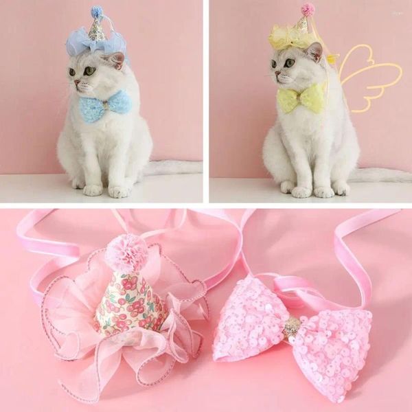 Appareils pour chiens Creative Party Supplies Bowknot Cat Accessories Puppies Bow Pet Cap Band Band Band