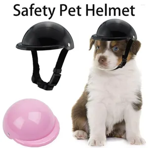 Hondenkleding Ctue Verstelbare Veiligheid Pet Cap ABS Helmen Fashion Protect Ridding Voor Motoren Fiets Zon Regenbescherming