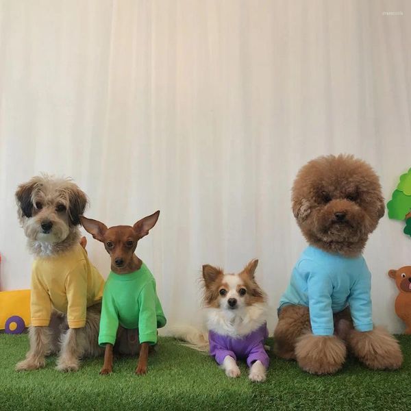 Ropa para perros lindo reino animal bordado falda para mascotas chaleco de algodón cachorro gato ropa bichon teddy loungewear