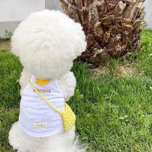 Vêtements pour chiens Carton Cartoon Viete de pastèque Summer Vêtements d'animaux minces pour petits chiens moyens Sling Chihuahua Vêtements chiot chat