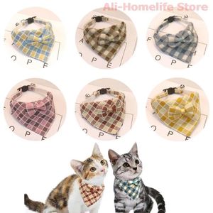 Ropa para perros lindo collar de gato cuello cañón pañuelo de pañales ajustables bufandas vendaje triangular de carpeta para gatito de cachorro