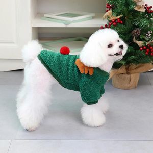 Hondenkleding schattige kerstkleding zachte puppy kat Halloween kostuums huisdier winterjas kleine honden chihuahua