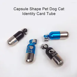 Ropa para perros lindo color bloqueo mascota gato cápsula collar colgante etiqueta amor carta patrón compacto tarjeta de identidad suministros