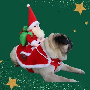Vêtements pour chiens Mignon Cozy Sweat à capuche Manteau de Noël Gilet de chat Veste Gilet Année Fête Vêtements décoratifs Pet Santa Dress Up Vêtements