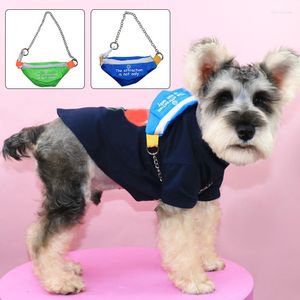 Vêtements pour chiens mignon sac à dos pour animaux de compagnie Durable pour petits chiens moyens sac de messager pour chiot de grande capacité pratique collation Portable mode